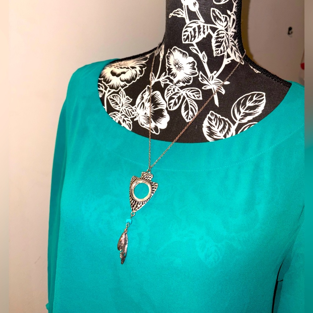 Loft Teal Blouse